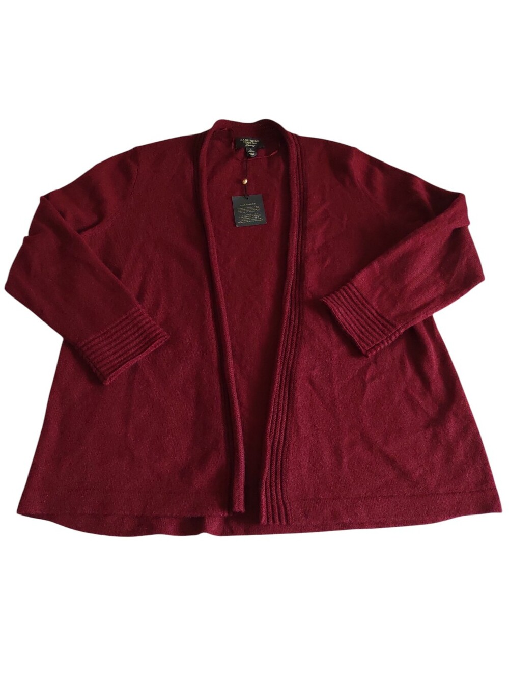 Charter Club Luxury Cashmere Large Red Sweater *Flaw*